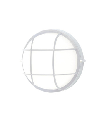 APLIQUE PLASTICO REDONDO 60W. BLANCO