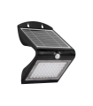 APLIQUE LED EXTERIOR SOLAR CON SENSOR DE PRESENCIA Y CREPUSCULAR IP65 4 W 4000K +3000K 120º SOLAR NEGRO