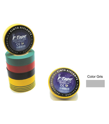 CINTA AISLANTE 10 X19 GRIS