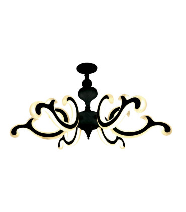 LAMPARA LED 6 BRAZOS 80W 2700K 120º 230V NEGRO