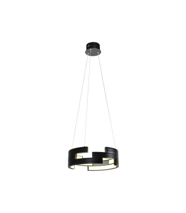 LAMPARA LED COLGANTE ALUMINIO INTERIOR ACRILICO 78W 3000K 180º 230V NEGRO