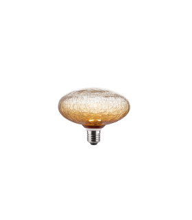 LAMPARA LED UFO  CRAQUELADA AMBAR 3.5W 3000k E27