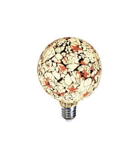 LAMPARA DECORATIVA FILAMENTO LED GLOBO TIFFANY E27 4W 360º 230V BLANCA