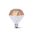 LAMPARA DECORATIVA FILAMENTO LED PRISMA COBRE E27 10W 2700K 360º 230V