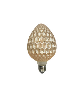 LAMPARA DECORATIVA FILAMENTO LED ORO E27 6W 2700K 360º 230V