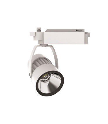 FOCO CARRIL LED 4 VIAS TRIFASICA (HASTA 3 ENCENDIDOS) 30W 3000K 30º 230V BLANCO