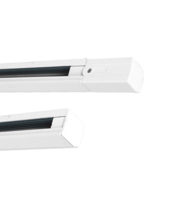 CARRIL LED 4 VIAS (HASTA 3 ENCENDIDOS) 2 METROS BLANCO incluye conector corriente y tapa final
