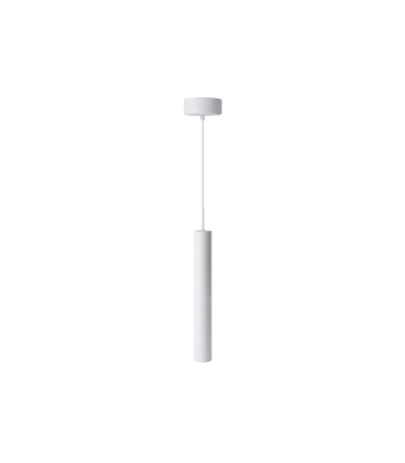 LAMPARA LED COLGANTE TUBULAR 300MM 8W 3000K 24º 230V BLANCO
