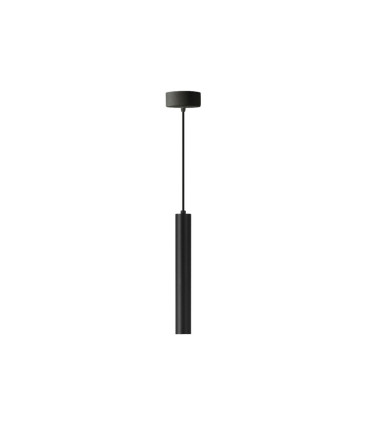 LAMPARA LED COLGANTE TUBULAR 300MM 8W 3000K 24º 230V NEGRO