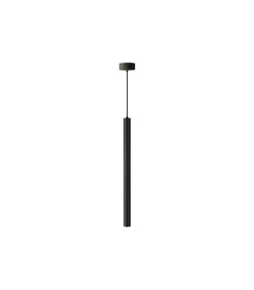 LAMPARA LED COLGANTE TUBULAR 600MM 8W 3000K 24º 230V NEGRO