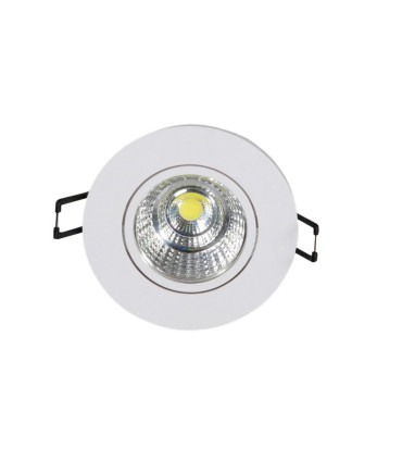 DOWNLIGHT LED EMPOTRABLE ORIENTABLE REDONDO CORTE 60MM 4W 3000K 36º 230V