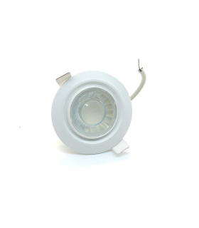 DOWNLIGHT LED EMPOTRABLE ORIENTABLE REDONDO BLISTER CORTE 75MM 8W 3000K 90º 230V