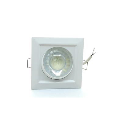 DOWNLIGHT LED EMPOTRABLE ORIENTABLE CUADRADO BLISTER CORTE 75MM 8W 3000K 90º 230V
