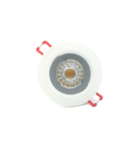 DOWNLIGHT LED EMPOTRABLE ORIENTABLE COB CORTE 75MM 6W 3000K 30º 230V