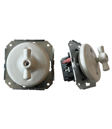 CRUZAMIENTO PORCELANA BLANCO EMPOTRAR LAZO PORCELANA SIN MARCO