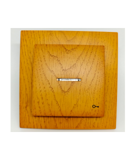 PULSADOR LUMINOSO ROBLE EMPOTRAR SERIE 8000