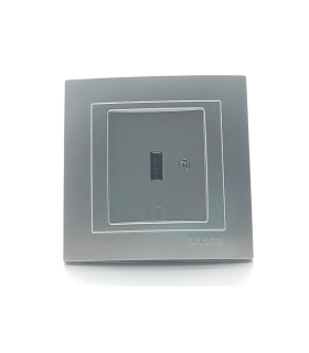 BASE USB DE EMPOTRAR 2.1A PLATA