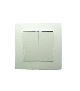 DOBLE CONMUTADOR BLANCO