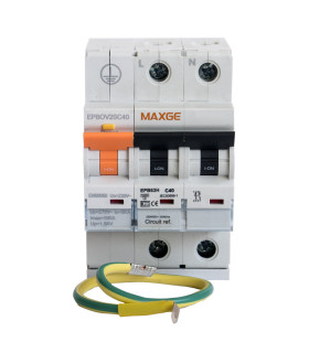 PROTECTOR REARMABLE SOBRETENSIONES  PERMANENTES + IGA 2P 32A 6kA