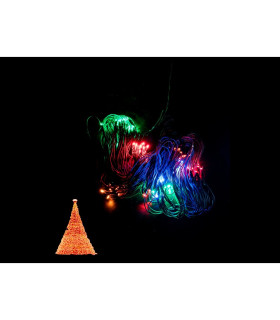 MALLA LED MULTICOLOR PARA ARBOL 4x1,8METROS 135LEDS 8W IP44