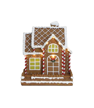 CASITA JENGIBRE CON LED BATERIAS 3XAA ( INCLUIDAS ) 18.50X15.50X22.40CM