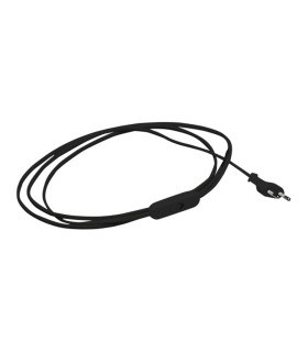 CABLE MAN.PLANA+INT+CLAV 2 mts. NEGRO