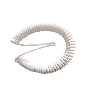 PROLONGACION MANGUERA RIZADA 2x0.75mm 5 MTS (50 CMTS ENROLLADO) BLANCA