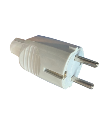 CLAVIJA CON TT PVC BLANCO 16A. EN BLISTER