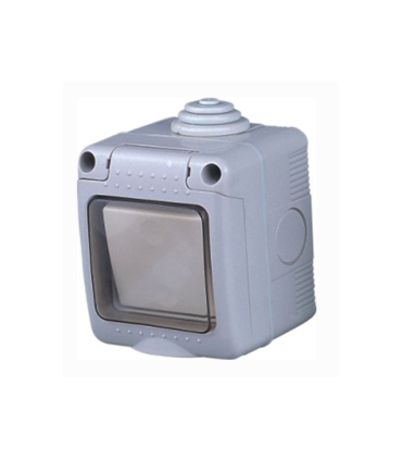 CONMUTADOR ESTANCO  DE SUPERFICIE  16A/250V IP55 CON TAPA DE PLASTICO