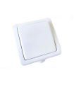 CONMUTADOR DE SUPERFICIE EXTERIOR IP54 10A 250V BLANCO