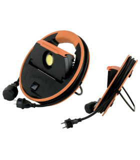 PROYECTOR TRABAJO LED MAGNETICO PROFESIONAL IP54 50W 6500K 120º 230V incluye 5 mts de manguera 3 X 1,5 mm y toma de corriente