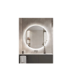 ESPEJO DE BAÑO CON LUZ INTERRUPTOR TACTIL Y ANTIVAHO 18W CAMBIO DE TONO E INTENSIDAD CON MEMORIA  Ø700mm