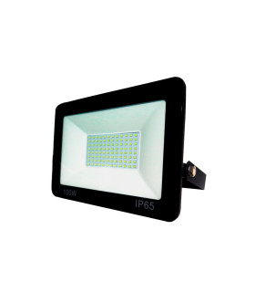 PROYECTOR LED EXTRAPLANO IP65 100W 6500K 230V NEGRO