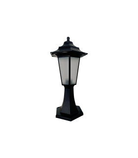 FAROL SOBREMURO PC + PP E27 NEGRO
