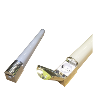 APLIQUE DE BAÑO CON TOMA DE CORRIENTE SCHUCKO 15W 4000K IP44 CROMADO