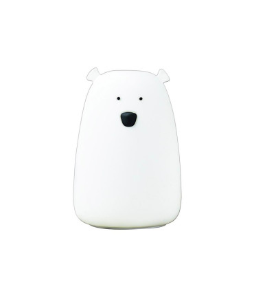 LUZ NOCTURNA SILICONA LED CON USB OSO BLANCO