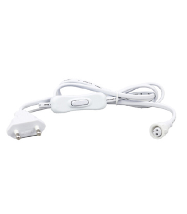 CABLE INICIAL CON INTERRUPTOR Y CLAVIJA PARA TIRA DE LED 1.8METROS