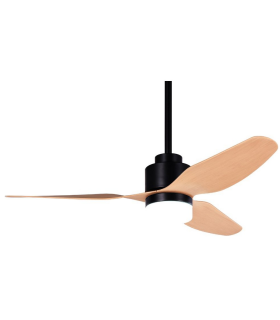 VENTILADOR DE TECHO 28W DC LED INTEGRADO 18W NEGRO CAMBIO DE TONO CON MEMORIA