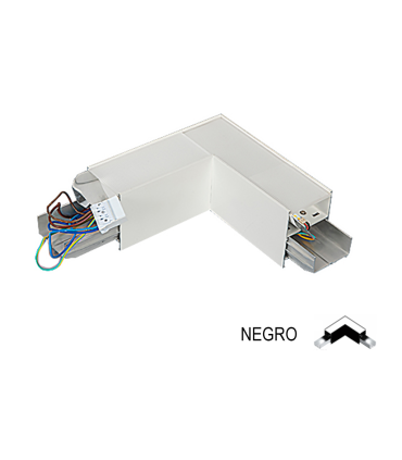 ACCESORIO LUMINARIA COLGANTE LED 8W 4000K CONEXION EN L NEGRA