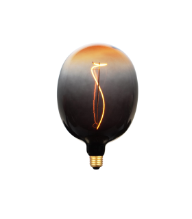 LAMPARA DECORATIVA LED COLOR DEGRADADO NEGRO-NARANJA OVALO E27 4W 1800K