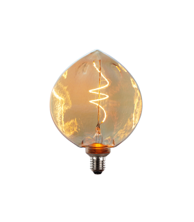 LAMPARA DECORATIVA LED HOJA AMBAR E27 4W 1800K