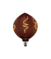 LAMPARA DECORATIVA LED HOJA MARRON  E27 4W 1800K