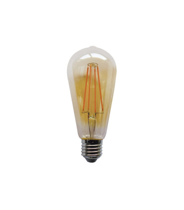 LAMPARA EDISON CRISTAL GOLD FILAMENTO LED REGULABLE E27 7W 2200K 360º 230V