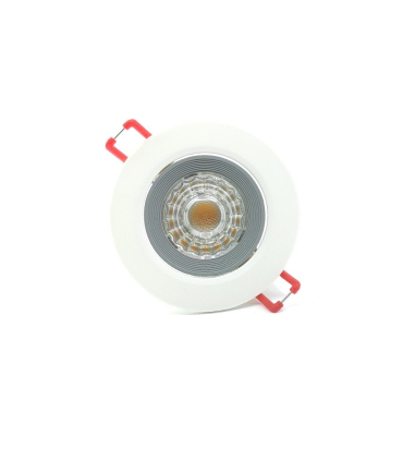 DOWNLIGHT LED EMPOTRABLE ORIENTABLE COB CORTE 75MM 6W 3000K 30º 230V