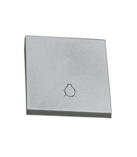 TECLA GRANDE GRABADO LUZ PLATA