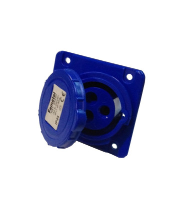 BASE CUADRO INCL. 2p+T 16A. AZUL