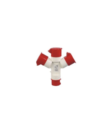 ADAPTADOR MULTIPLE INDUSTRIAL 4 TOMAS IP44 3P+T 32A 380V