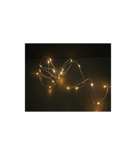GUIRNALDA LUMINOSA 20 LEDS 1.2W 2700K BATERIAS  3XAA ( NO INCLUIDAS ) CON TEMPORIZADOR 6H/18H