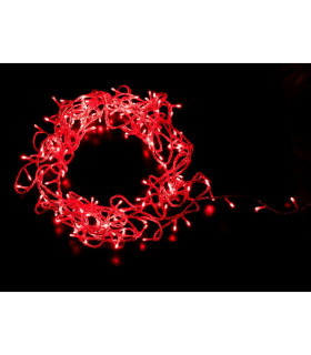 GUIRNALDA 144 LEDS PARA INTERIOR ROJO 13.8W 230V 15m IP20