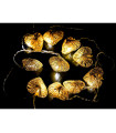 GUIRNALDA 10 LED CORAZON ORO 0,60W 24V IP20 5,80METROS